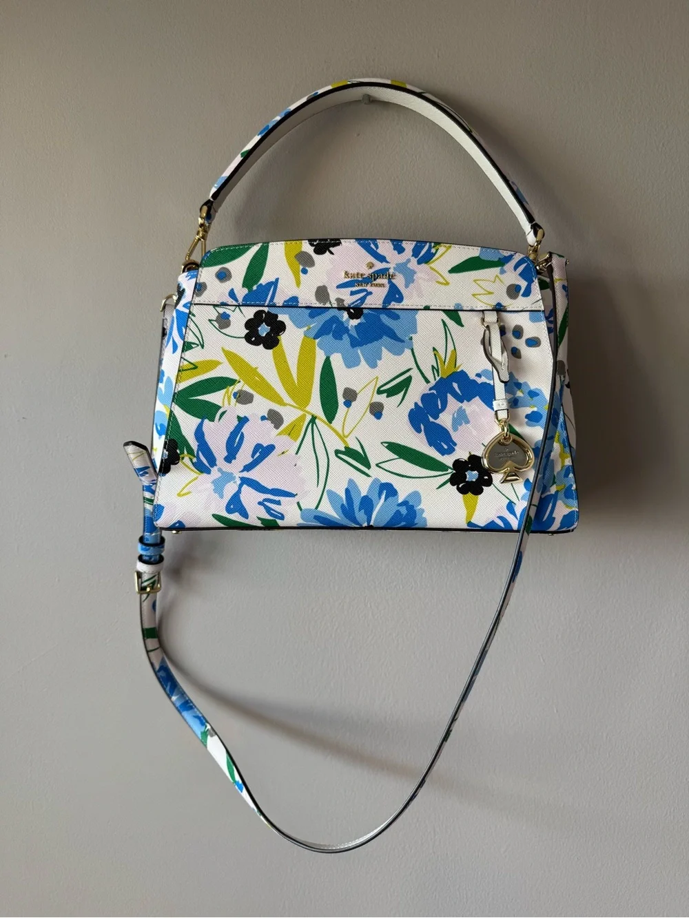Kate Spade Madison Floral Medium Top Handle 2 Way Satchel Style KK967